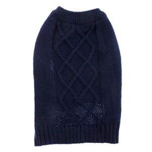 Top Paw Navy Cable Dog Sweater - S - EUC 🐶🐾❤️